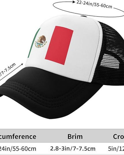 Cute Flag Baseball Cap for Men Women Mesh Trucker Hat Adjustable Patriotic Snapback Baseball Hat for Sports Running