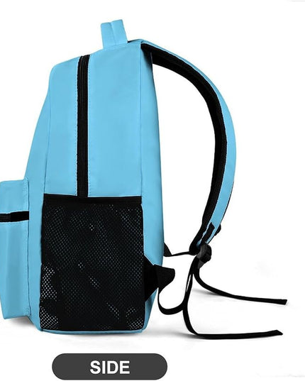Fashion Sky Blue Backpack Lightweight Large Capacity Laptop Daybag for Travel Work