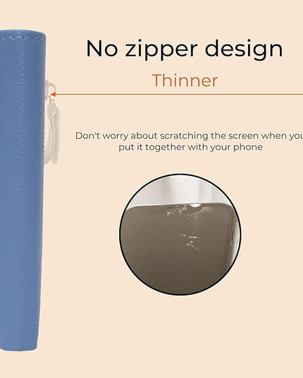 Bveyzi Ultra Slim Small RFID Wallet for Women, Leather Tiny Thin Bifold Pocket Ladies Wallet