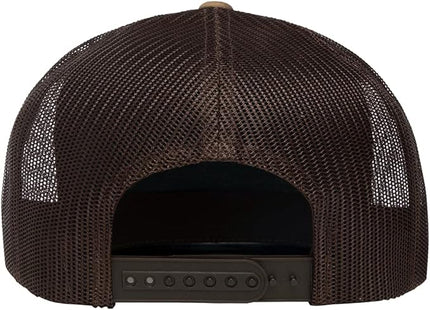 Yupoong 5-Panel YP Classic Trucker Cap | High Profile Flat Visor Snapback | OSFM | Bulk Packs Available