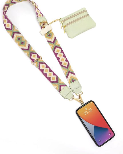 Cell Phone Strap Crossbody Universal Phone Lanyard Adjustable Strap Compatible with Most Smartphones Aztech
