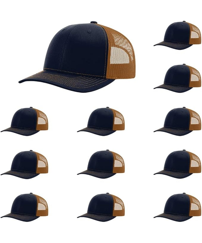Richardson 112 Classic Six-Panel Adjustable Snapback Trucker Cap | Bulk Packs Available