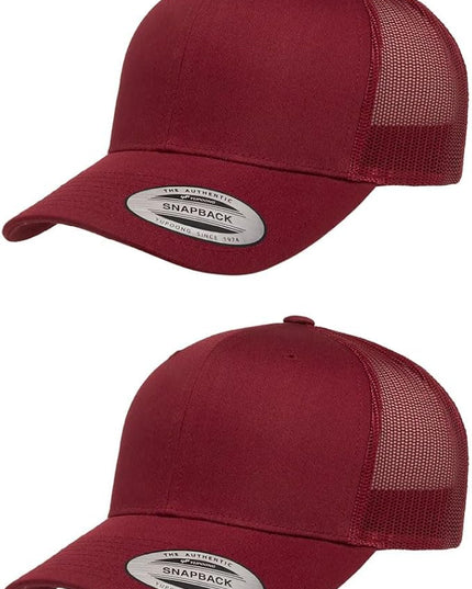 Yupoong Classic Premium Mesh 6 Panel Retro Trucker Cap | Mid Profile Snapback | OSFA | Bulk Pack Available