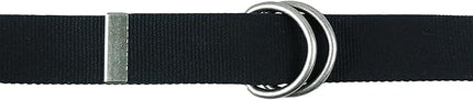 Mens & Womens Canvas Belt with D-ring,Double Ring Belt,Solid Color,Extra Long (49”) 1 1/2" Wide