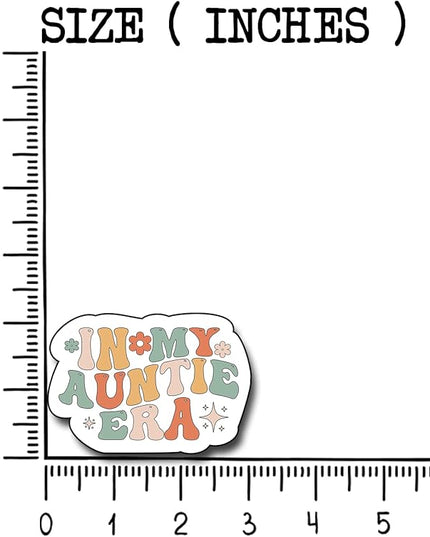 (3Pcs) in My Auntie Era Sticker, Decal Gifts Decorate Books Laptop Phone Water Bottles Kindles Stickers Tumbler Sticker Waterproof Vinyl Decorate Sticker 3" Inch