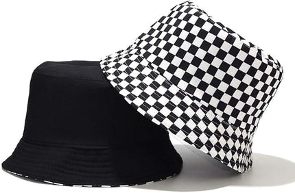 Malaxlx Unisex Bucket Hat Beach Sun Hat Aesthetic Fishing Hat for Men Women Teens, Reversible Double-Side-Wear