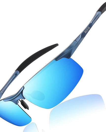 DUCO Mens Sports Polarized Sunglasses UV Protection Sunglasses for Men 8177s