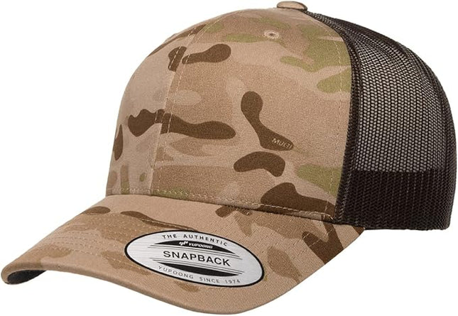Yupoong Classic Premium Mesh 6 Panel Retro Trucker Cap | Mid Profile Snapback | OSFA | Bulk Pack Available