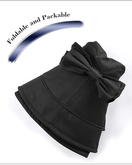 Comhats Packable Summer Cotton Sun Hat Bucket for Women UV Protection Wide Brim Beach Gardening Travel 54-64CM
