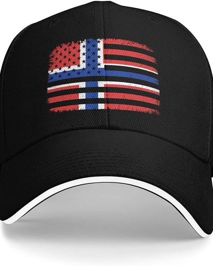 Unisex Baseball Cap Trucker Dad Hat for Men Women Adjustable Outdoors Sun hat Black