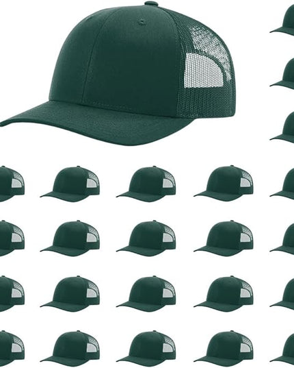 Richardson 112 Classic Six-Panel Adjustable Snapback Trucker Cap | Bulk Packs Available