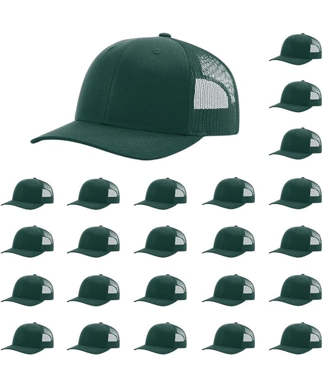 Richardson 112 Classic Six-Panel Adjustable Snapback Trucker Cap | Bulk Packs Available