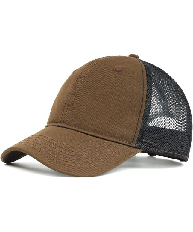 Zylioo XL XXL Oversize Baseball Cap, 100% Cotton Adjustable Dad Hat for Big Heads 23.5"-25.5", Soft Crown Large Size Cap