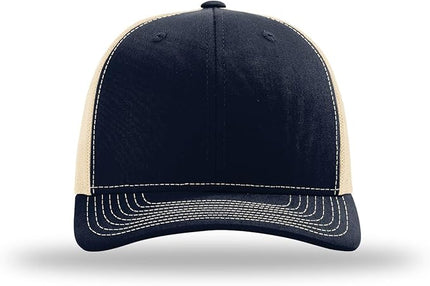 Richardson 112 Trucker Hat - Premium Adjustable Snapback Hat - Structured Six Panel Richardson Blank Caps