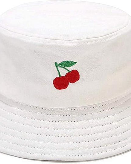 XYIYI Fashion Embroidery Bucket Hat Cotton Beach Fisherman Hats for Women Girls