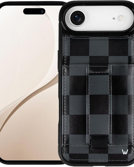 Walli Cases for iPhone 17 Air Case Aesthetic Wallet Phone Case Card Holder, Securely Holds up to 2 Cards - Cute, Trendy Phone Cover for Women, fits iPhone 17 Air, with Kickstand & Finger Strap