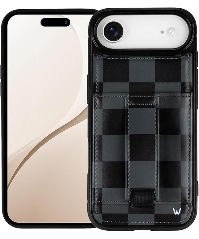 Walli Cases for iPhone 17 Air Case Aesthetic Wallet Phone Case Card Holder, Securely Holds up to 2 Cards - Cute, Trendy Phone Cover for Women, fits iPhone 17 Air, with Kickstand & Finger Strap