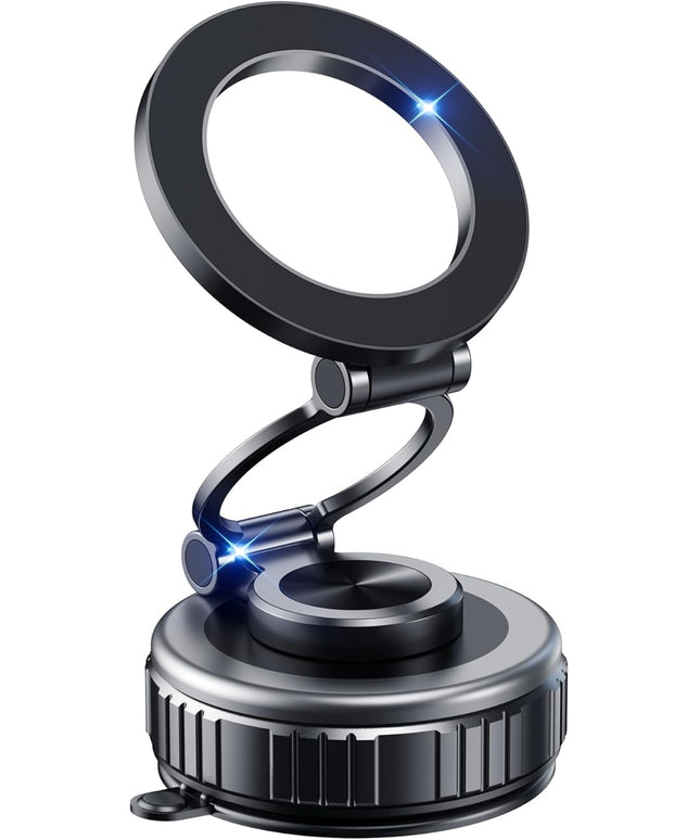 Temdan for Car Phone Holder for Magsafe [80+LBS Strongest Suction] 360° Adjustable Car Phone Mount, Phone Holders for Your Car for iPhone 17 Pro Max 16 15 14 13 12 Air Plus,Space Gray