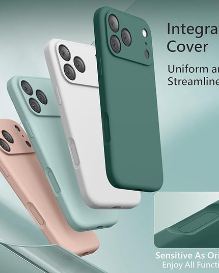 FireNova Magnetic for iPhone 17 Pro Case, Compatible with MagSafe, [Integrated Silicone Camera Control Button] [Camera Protection] Anti-Scratch Microfiber Lining Phone Case, 6.3", Midnight Green