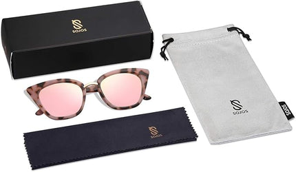 SOJOS Cat Eye Designer Sunglasses Fashion UV400 Protection Glasses SJ2052