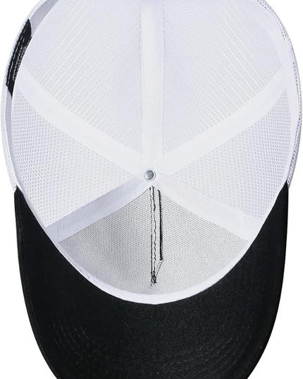 American Flag Trucker Hat - Snapback Hat, Baseball Cap for Men Women - Breathable Mesh Side, Adjustable Fit - for Casual Wear