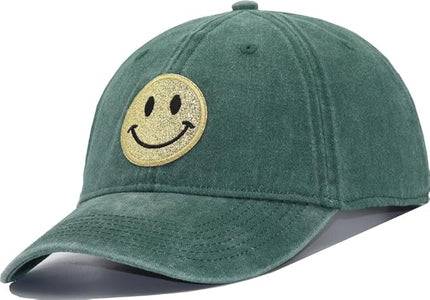 YEANIY Vintage Washed Cotton Plain Baseball Caps Adjustable Unstructured Soft Blank Casual Dad Ball Hats for Men Women