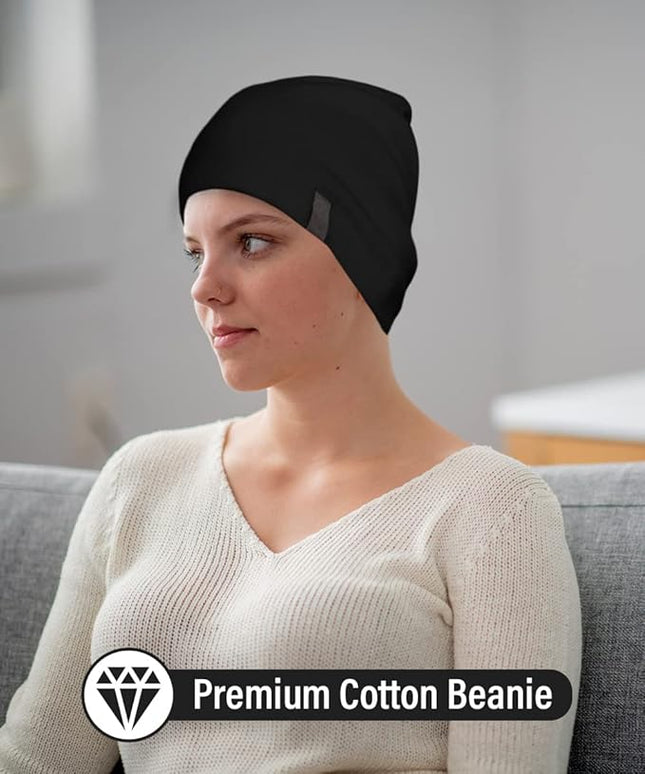 Revony Chemo Beanie Cap - Soft and Skin Friendly - 100% Cotton