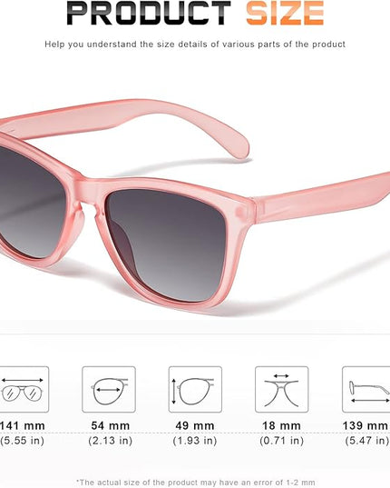 DANAMY Sunglasses Womens Polarized Sunglasses for Women Trendy Designer Mirrored UV400 Protection Sun Glasses