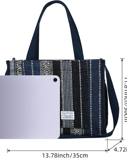 Valleycomfy Corduroy Tote Bag for Women Travel Crossbody Bag Purse Women Shoulder Bags Work Handbags Everyday Hobo Bag
