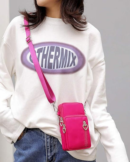 Small Crossbody Wallet Phone Bag Women Mini Crossbody Purse Cell Phone Shoulder Bag Mini Wallet Over Shoulder Strap