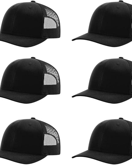 Richardson 112 Classic Six-Panel Adjustable Snapback Trucker Cap | Bulk Packs Available
