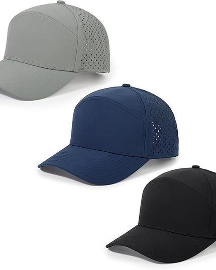 HH HOFNEN Quick Dry Baseball Cap Mesh Snapback Hat Sun and Rain Protection Structured Golf Trucker Hats for Men Women