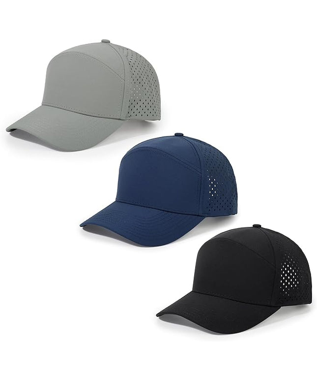 HH HOFNEN Quick Dry Baseball Cap Mesh Snapback Hat Sun and Rain Protection Structured Golf Trucker Hats for Men Women