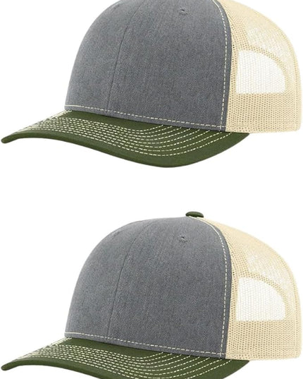 Richardson 112 Classic Six-Panel Adjustable Snapback Trucker Cap | Bulk Packs Available