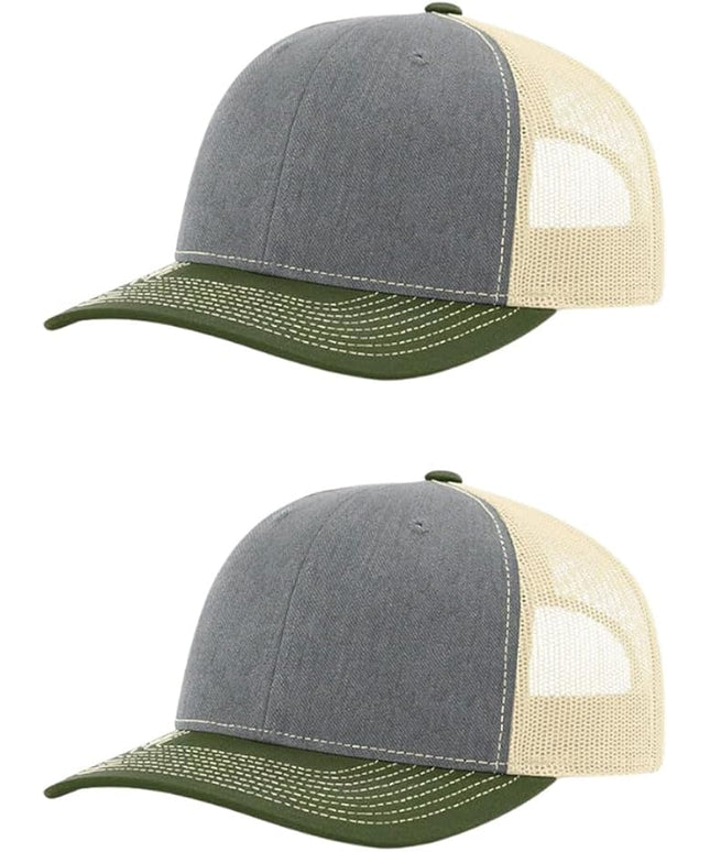 Richardson 112 Classic Six-Panel Adjustable Snapback Trucker Cap | Bulk Packs Available