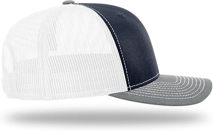 Richardson 112 Trucker Hat - Premium Adjustable Snapback Hat - Structured Six Panel Richardson Blank Caps