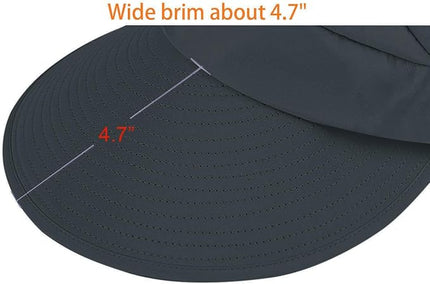 HINDAWI Sun Hats for Women Wide Brim UV Protection Sun Hat Summer Beach Packable Visor