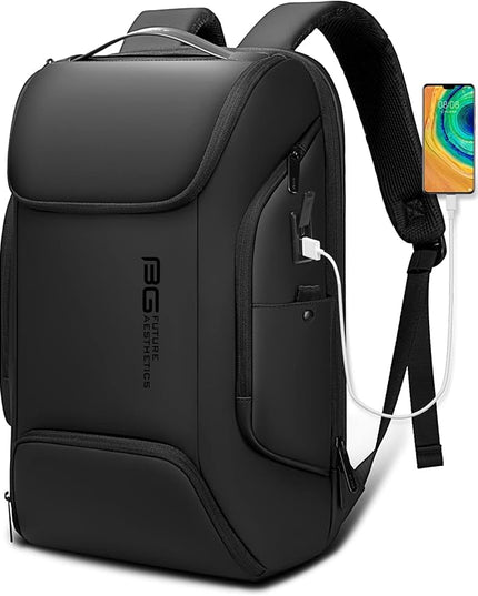 BANGE Business Laptop Smart backpack Can Hold 15.6 Inch Laptop Commute Backpack Carry on bag for men and women (Black)