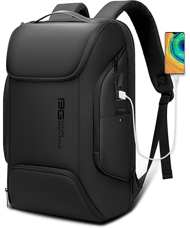 BANGE Business Laptop Smart backpack Can Hold 15.6 Inch Laptop Commute Backpack Carry on bag for men and women (Black)