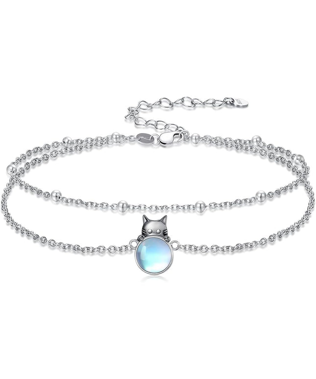 Dorunmo 925 Sterling Silver Infinity Heart Cross Circle Evil Eye Anklet Bracelets for Women Mother's Day Jewelry for Wife Girlfriend Mom Her