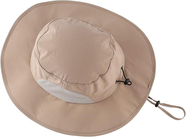 Home Prefer UPF50+ Mens Sun Hat Wide Brim Fishing Hat for Men UV Protection Womens Beach Bucket Hat for Golf Hiking Gardening