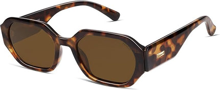 SOJOS Polarized Sunglasses For Women Retro Rectangle Womens Sun Glasses Trendy Narrow Square 90s Shades SJ2232