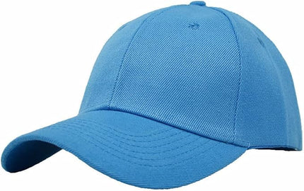 Glory Max Plain Baseball Cap Hook & Loop Strap Adjustable Solid Blank Curved Visor Hat