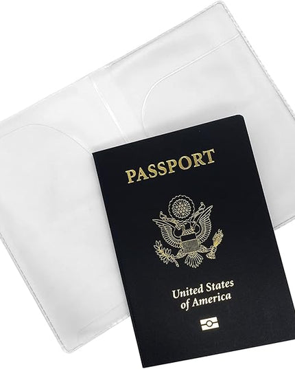 Frosted Passport Cover Plastic Passport Protector Vinyl ID Card Protector Case Holder Travel Pack of 6
