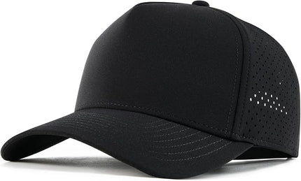 BOTVELA Men Adjustable Snapback Baseball Cap Vented Performance Laser Cut Mesh Hat
