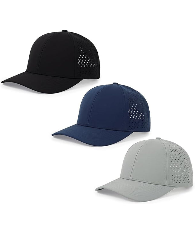 kozinu Quick Dry Baseball Cap Curved Brim Snapback Hat Laser Cut Mesh Ball Cap Golf Ball Cap for Men Women