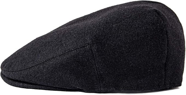 FEINION Men's Wool Tweed Newsboy Ivy Cap Gatsby Golf Flat Hat