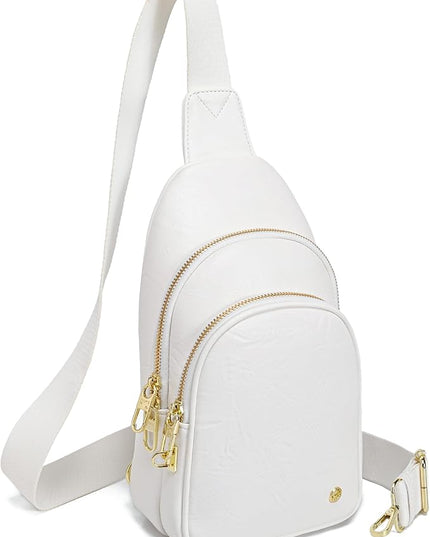 Anti Theft Crossbody Bags for Women Leather Sling Bag Cross Body Travel Purse Chest Bags Fanny Pack Gift Teen Girl