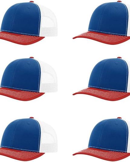 Richardson 112 Classic Six-Panel Adjustable Snapback Trucker Cap | Bulk Packs Available
