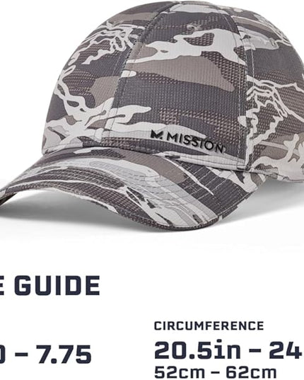 MISSION Cooling UPF Performance Hat - Unisex One Size Cap for Workouts, Golf & Running - Sweat & Water Activated Technology